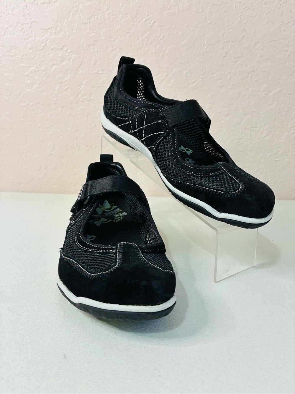 Merrell Lorelei Emme Mary Jane Shoes Women’s 8 Black Mesh Suede Walking Comfort